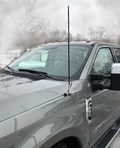 Ford F250, F350, F450 and F550 CB Antenna Hood Mount (2017+)